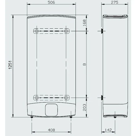 Chauffe-eau électrique Mural Avec Double Ballon Ariston VELIS EVO 100 Ultracompact Multipositions Blanc 5 Chauffe-eau électrique Mural Avec Double Ballon Ariston VELIS EVO 100 Ultracompact Multipositions Blanc – Image 3