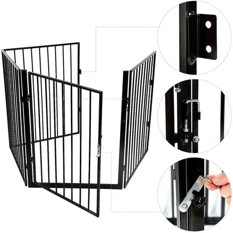 SiFree®Grille de Cheminée Blanc pour Enfants , Animaux de Compagnie 240cm Barrière de Sécurité 3 SiFree®Grille de Cheminée Blanc pour Enfants , Animaux de Compagnie 240cm Barrière de Sécurité