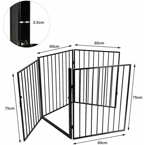SiFree®Grille de Cheminée Blanc pour Enfants , Animaux de Compagnie 240cm Barrière de Sécurité 6 SiFree®Grille de Cheminée Blanc pour Enfants , Animaux de Compagnie 240cm Barrière de Sécurité – Image 4