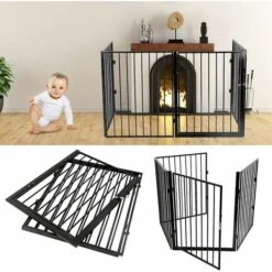 SiFree®Grille de Cheminée Blanc pour Enfants , Animaux de Compagnie 240cm Barrière de Sécurité 11 SiFree®Grille de Cheminée Blanc pour Enfants , Animaux de Compagnie 240cm Barrière de Sécurité -Ubbink Magasin 32327784 5