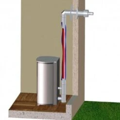 Kit Ventouse Universel Ø 80/125 Complet (Sortie Façade) Poêle à Granulés Raccordement Derrière -Ubbink Magasin 32687966 2