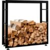 Porte-bûches Pour Bois De Cheminée Keri V2 Noir 25x80x80 Cm -Ubbink Magasin 32754442 1