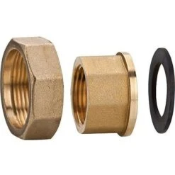 Kit Raccordement à Vis En Laiton 1 1/2" 1 1/4" Avec Joint