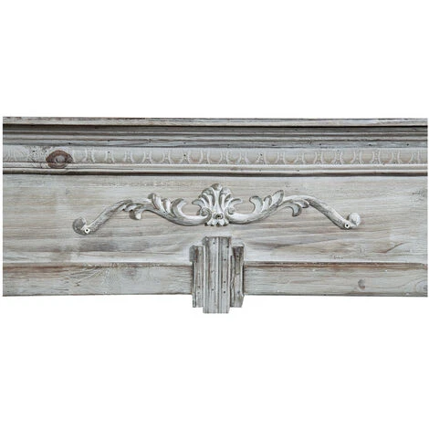 Cadre Decorative En Bois Finition Blanche Patinée L104 X PR17 X H99 Cm 5 Cadre Decorative En Bois Finition Blanche Patinée L104 X PR17 X H99 Cm – Image 3