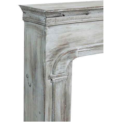 Cadre Decorative En Bois Finition Blanche Patinée L104 X PR17 X H99 Cm 6 Cadre Decorative En Bois Finition Blanche Patinée L104 X PR17 X H99 Cm – Image 4
