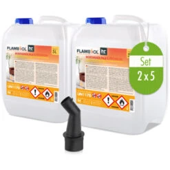 2 X 5 Litre Bioéthanol 96,6% Pour Cheminées