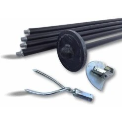 Kit Cannes De Curage Canalisations Ø 45 à 100 Mm Cannes Noires 6,60 M 3 Accessoires - Quantité X 1 - Kit Noir -Ubbink Magasin 34300252 4