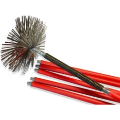 Kit De Ramonage Pro Conduits Non Gainés Hérisson Acier Plat 8,50 M 6 Cannes Ressort De Départ - Ø 200 Mm - Kit Complet Acier -Ubbink Magasin 34300326 5