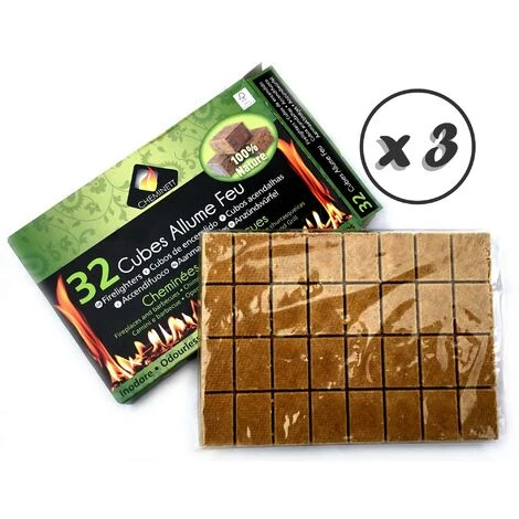 Cubes Allume-feu Pour Cheminées Barbecues Feux De Camp Fours à Bois Poêle - Quantité X 3 - 32 Cubes Allume-feu 4 Cubes Allume-feu Pour Cheminées Barbecues Feux De Camp Fours à Bois Poêle - Quantité X 3 - 32 Cubes Allume-feu – Image 2