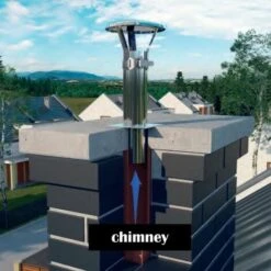 Chapeau Pare Pluie Cheminee Acier Inoxydable 60-80mm Diamètre Cheminée -Ubbink Magasin 3448285 5