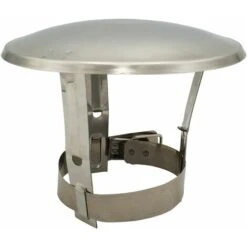 Chapeau Pare Pluie Cheminee Acier Inoxydable 140-180mm Diamètre Cheminée