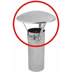Chapeau Pare Pluie Cheminee Acier Inoxydable 200-250mm Diamètre Cheminée -Ubbink Magasin 3448686 3