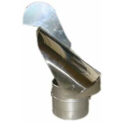 Courant Descendant Anti Capot Bas Chapeau De Cheminée Projet De Diamètre De 150mm Design Des Ailettes