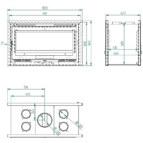 FM Insert De Cheminée Double Face IT-102F 13,5kW Foyer Fonte 4 FM Insert De Cheminée Double Face IT-102F 13,5kW Foyer Fonte – Image 2