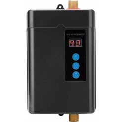 Chauffe Eau, Mini Chauffe Eau électrique Domestique Chauffe Eau Instantané Chauffe Eau Machine De Chauffage Chauffe Eau Sans Réservoir(EU Plug Black)