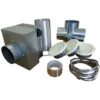 Kit De Distribution D'air Chaud 3 Bouches 350 M3 Pour Cheminée