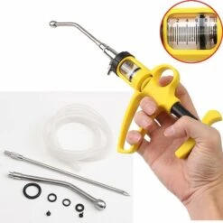 Injecteur Animal Semi Automatique D'acier Inoxydable,Continu Seringue Animale,VéTéRinaire Outil Injecteur,pour éQuipements De Ferme De Porc De BéTail De Mouton De Cheval -Ubbink Magasin 38392949 2