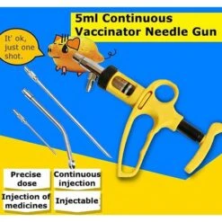 Injecteur Animal Semi Automatique D'acier Inoxydable,Continu Seringue Animale,VéTéRinaire Outil Injecteur,pour éQuipements De Ferme De Porc De BéTail De Mouton De Cheval -Ubbink Magasin 38392949 4