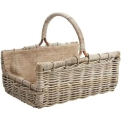 Paniers à Bûches Tressés En Poelet (Lot De 2) -Ubbink Magasin 3879202 3