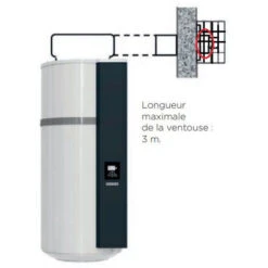 Ventouse Horizontale Aeromax 80/125 THERMOR - 354641