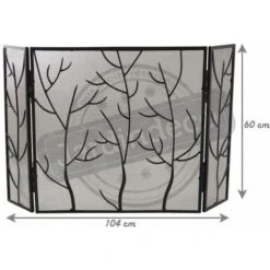 Pare-feu De Cheminée En Fer Forgé Branchages -Ubbink Magasin 3935502 3