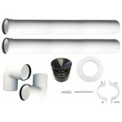 MBM Kit Tuyaux Chaudière à Condensation Dn 80 Conduit De Fumée Plastique PPS CE Made In Italy