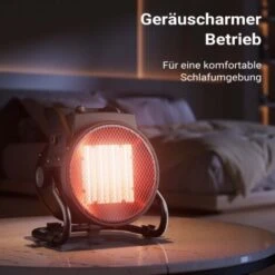 XPOtool Chauffage Infrarouge Céramique 2kW 2000W 30m² Thermostat Radiateur 3 Niveaux Puissance -Ubbink Magasin 41821830 4