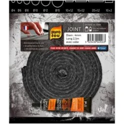 Joint Tressé Pour Insert Et Poêle Longueur 2,5m Ø 4mm