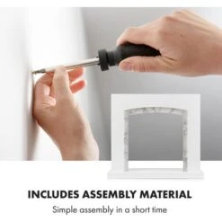 Studio Frame II Boîtier De Cheminée MDF Décoration Marbre -Ubbink Magasin 41900202 4