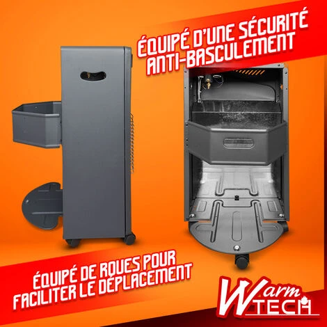 Chauffage Gaz Infrarouge Sur Roues 4.2KW - 3 Positions - Warm Tech 5 Chauffage Gaz Infrarouge Sur Roues 4.2KW - 3 Positions - Warm Tech – Image 3
