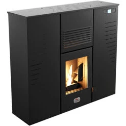 Poêle à Granulés Air Slim Alize 12,5 KW Noir Sannover
