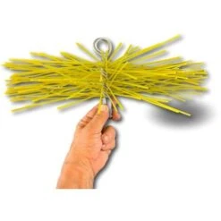 Hérisson Rond Synthétique Embout Acier Fileté M121,75mm Ramonage - Ø 350 Mm - Hérisson Nylon