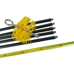 Kit De Ramonage Conduits Gainés Brosse Hérisson Synthétique 7 Mètres En 5 Cannes De 1,40 M - Ø 125 Mm - Kit Complet Nylon -Ubbink Magasin 43085339 5