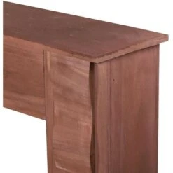 Rebecca Mobili Cadre Cheminée Décoratif Bois Marron Clair Rustique 98x97x22,5 -Ubbink Magasin 44417587 5