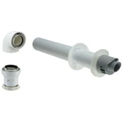 Kit Terminal POUJOULAT Pour Chaudière Condensation Gaz Et Fioul DUALIS KSTH 60/100 EP Horizontal Universel - 17060792