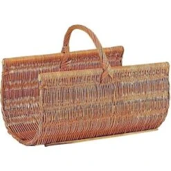 Panier à Bûches En Osier Buff