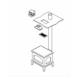 Kit 2 Bouches Récupérateur De Chaleur Pour Poêle à Bois 350 M3/h -Ubbink Magasin 480957 3