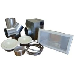 Kit 2 Bouches Récupérateur De Chaleur Pour Poêle à Bois 350 M3/h -Ubbink Magasin 480957 5