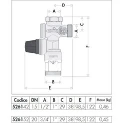 Groupe De Sécurité Pour Chauffe-eau à Accumulation Caleffi 526142-526152 3/4 -Ubbink Magasin 4867302 2