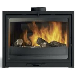 Godin Insert - Foyer à Bois Modane 85-F Turbine Ø 180 Mm 12,5 KW