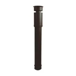Conduit Vertical 1000mm Recoupable ¯ Int 80 Ð ¯ Ext 125 Noir/Ardoise -ISOTIP Joncoux 784008 -