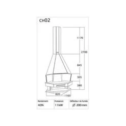 Cheminée De Coin En Acier à Feu Ouvert 11 Kw -Ubbink Magasin 5069429 3