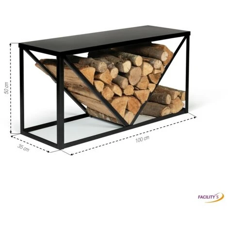 Porte Bûches Métal Design Horizontal 4 Porte Bûches Métal Design Horizontal – Image 2