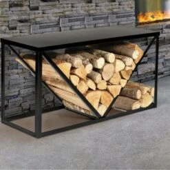 Porte Bûches Métal Design Horizontal 7 Porte Bûches Métal Design Horizontal -Ubbink Magasin 51213531 3