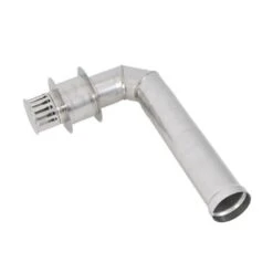 Set D'évacuation En Acier Inoxydable Avec Traversée De Paroi, Connexion 110 Mm Pour Le TTulpe Indoor B-10 Ou B-11 THEFLU002