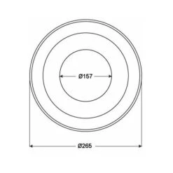Rosace Noir - Ø 150 5 Rosace Noir - Ø 150 -Ubbink Magasin 5171406 2