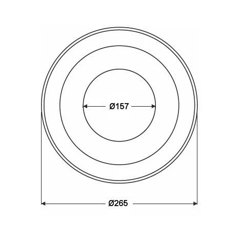 Rosace Noir - Ø 150 4 Rosace Noir - Ø 150 – Image 2