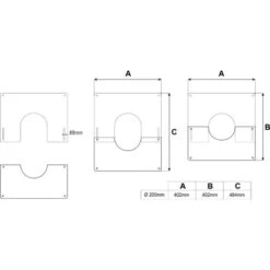 Plaque De Finition Carrée Inox Ø 200 Mm -Ubbink Magasin 5171535 2