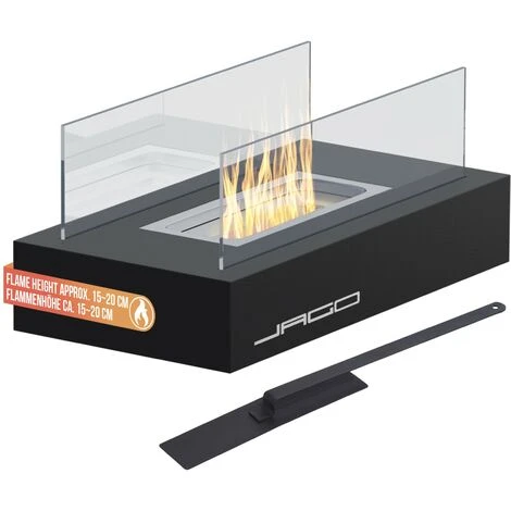 Nova Cheminée De Bioéthanol Design élégant Avec Panneaux De Verre De 2 étages 3 Nova Cheminée De Bioéthanol Design élégant Avec Panneaux De Verre De 2 étages