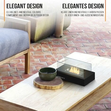 Nova Cheminée De Bioéthanol Design élégant Avec Panneaux De Verre De 2 étages 6 Nova Cheminée De Bioéthanol Design élégant Avec Panneaux De Verre De 2 étages – Image 4